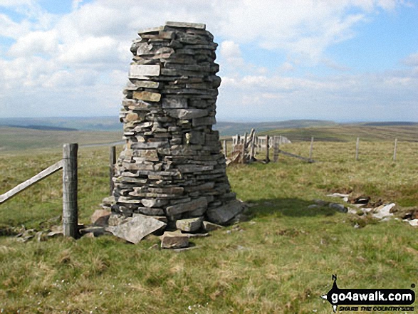 Walk du152 Great Stony Hill and Dead Stones from Burnhope Reservoir - Dead Stones summit currick