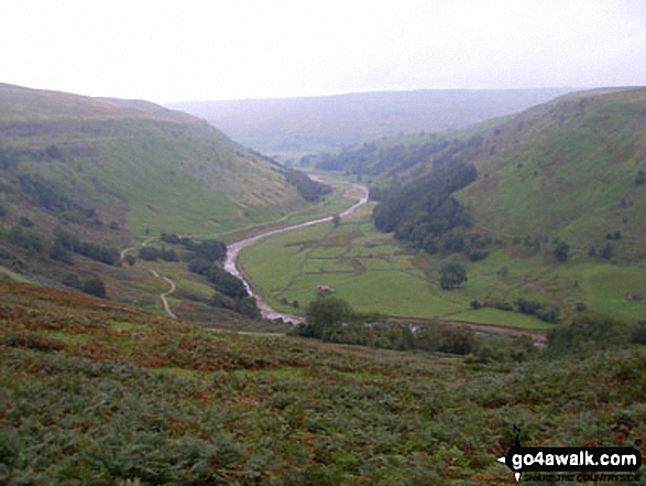 Walk ny103 Rogan's Seat and Water Crag (Arkengarthdale) from Keld - Swaledale from The Coast To Coast Walk East of Keld