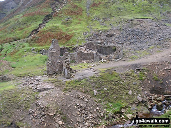 Walk ny103 Rogan's Seat and Water Crag (Arkengarthdale) from Keld - Swinner Gill Lead Mines