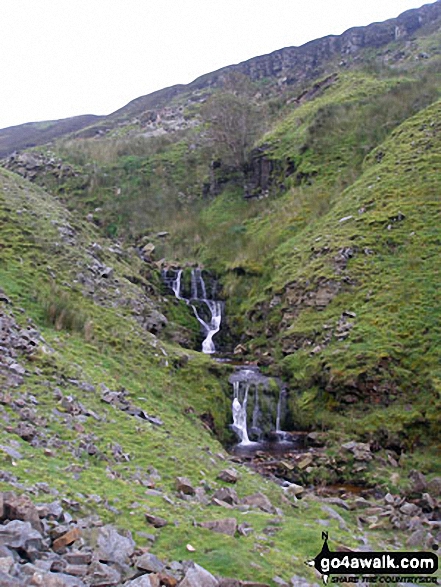 Walk ny103 Rogan's Seat and Water Crag (Arkengarthdale) from Keld - East Grain from Swinner Gill Lead Mines