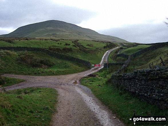 Walk c407 Little Fell (Burton Fell), Mickle Fell and Murton Fell from Hilton - Roman Fell from Hilton Town Head