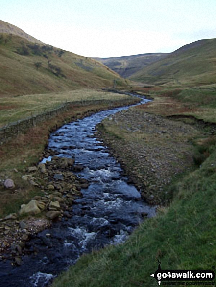 Walk c407 Little Fell (Burton Fell), Mickle Fell and Murton Fell from Hilton - Hilton Beck