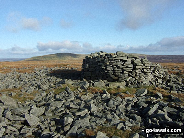 Little Fell (Burton Fell) South East Top The shelter surrounds the trig point