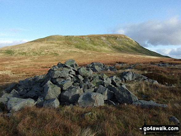 Walk c407 Little Fell (Burton Fell), Mickle Fell and Murton Fell from Hilton - Mickle Fell from Hilton Fell