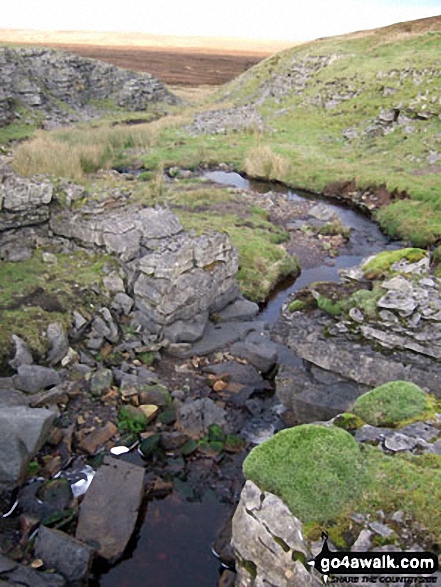 Walk c407 Little Fell (Burton Fell), Mickle Fell and Murton Fell from Hilton - Swarth Beck in Scordale