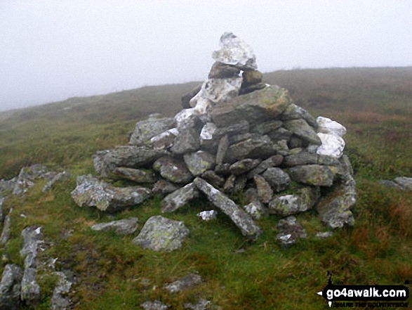 Walk gw182 Carnedd y Filiast (Arenigs) and Foel-boeth from Llyn Celyn - Llechwedd-llyfn summit cairn