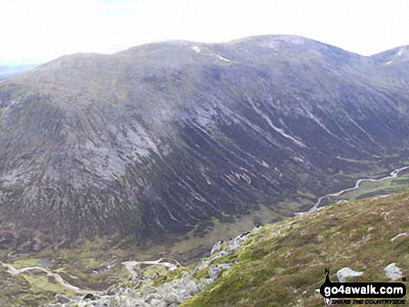 Beinn Bhrotain above Glen Geusachan from The Devil's Point 