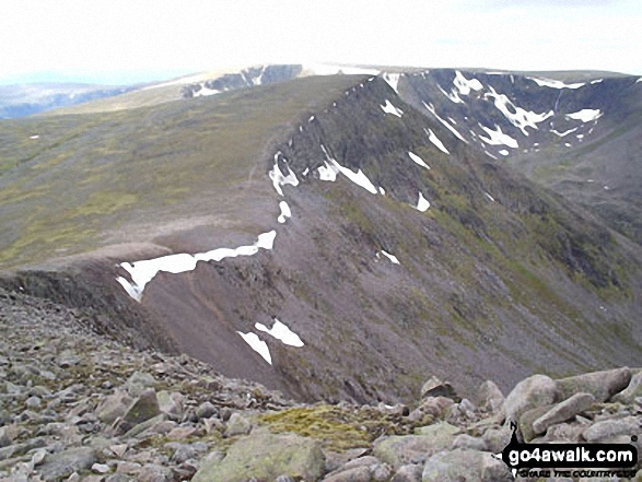 Sgor an Lochain Uaine (The Angel's Peak) from Cairn Toul (Carn an t-Sabhail)