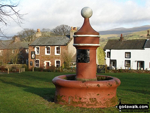 Walk c438 Murton Fell and High Cup Nick from Dufton - Dufton village green