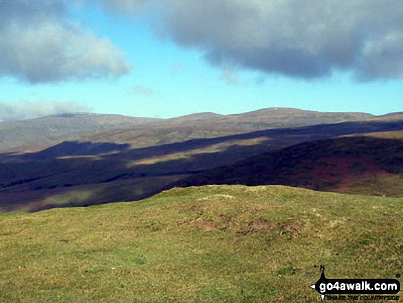 Walk c445 Dufton Pike, Backstone Edge and High Cup Nick from Dufton - Cross Fell and Great Dun Fell from Dufton Pike