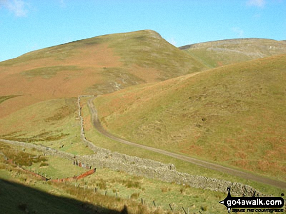 Walk c419 Brownber Hill, Backstone Edge and High Cup Nick from Dufton - Brownber Hill from Great Rundale Beck and Threlkeld Side