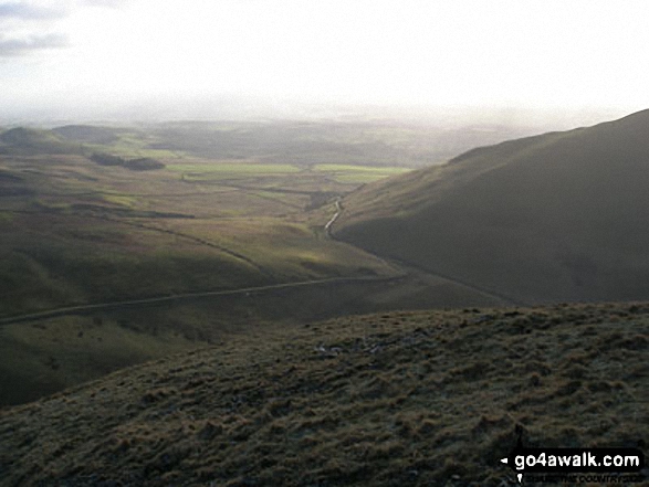 Walk c419 Brownber Hill, Backstone Edge and High Cup Nick from Dufton - Knock and The Vale of Eden from Brownber Hill