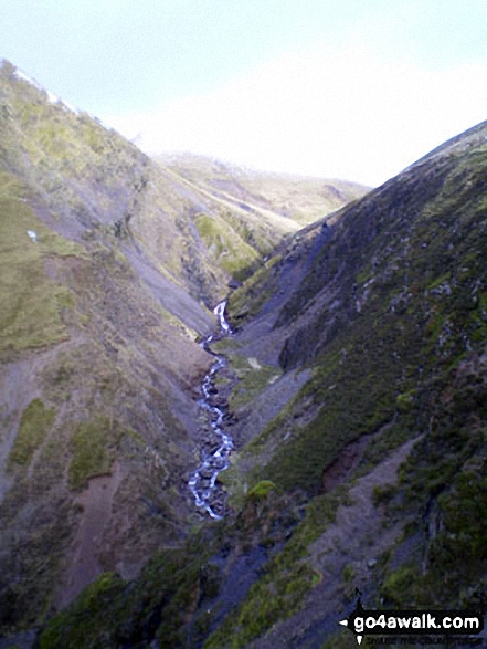 Walk dg157 Scaw'd Fell, Loch Fell and Croft Head from Moffat Dale - Selcoth Burn from Croft Head