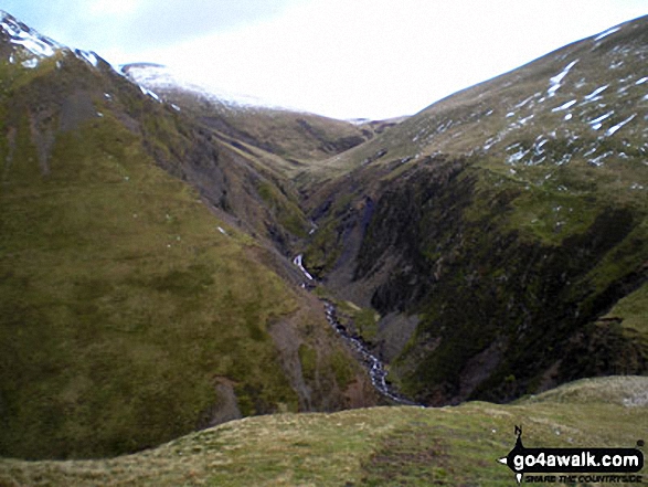 Walk dg157 Scaw'd Fell, Loch Fell and Croft Head from Moffat Dale - Selcoth Burn from Croft Head