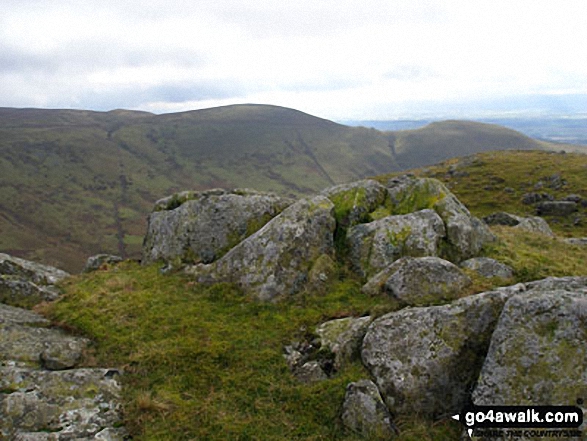 Walk c430 Cuns Fell, Melmerby Fell and Fiend's Fell from Melmerby - Cuns Fell summit