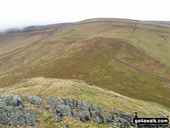 Walk c430 Cuns Fell, Melmerby Fell and Fiend's Fell from Melmerby - Melmerby Fell from Cuns Fell