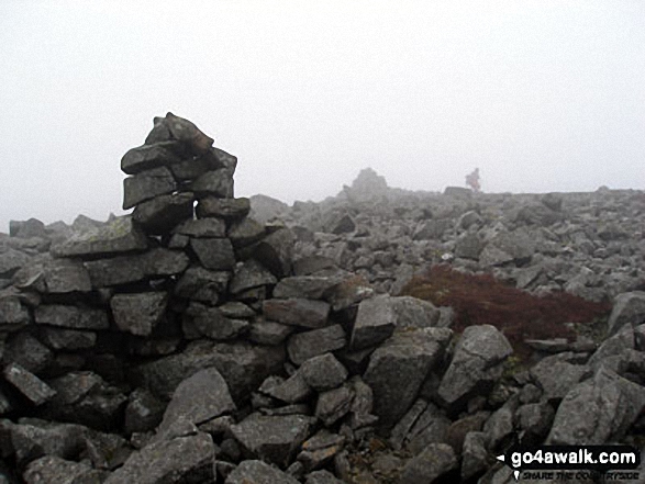 Walk c430 Cuns Fell, Melmerby Fell and Fiend's Fell from Melmerby - Cairn on Melmerby Fell