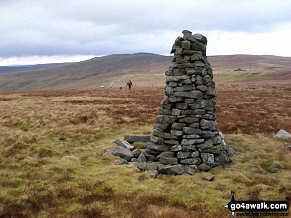 Beacon on Fiend's Fell with Black Fell (Haresceugh Fell) in the distance