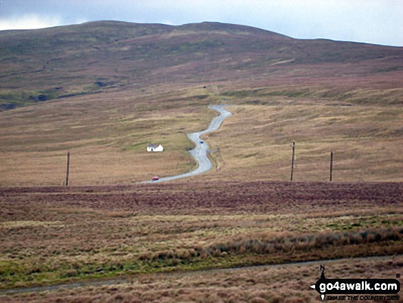 Black Fell (Haresceugh Fell) and the A686 near Hartside Cafe from Fiend's Fell 