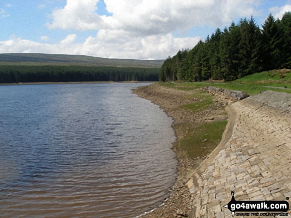 Walk du152 Great Stony Hill and Dead Stones from Burnhope Reservoir - Burnhope Reservoir