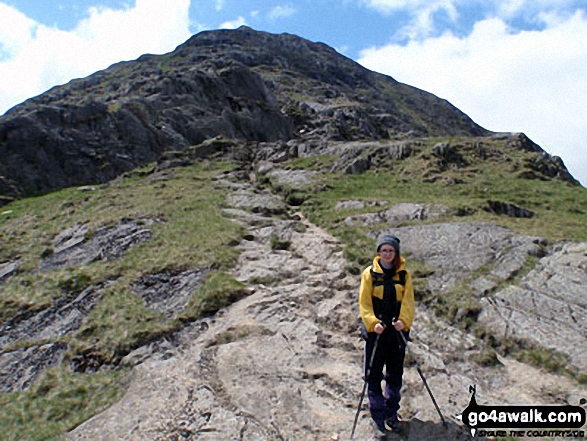 Walk c167 Wetherlam and Swirl How from Low Tilberthwaite - Jemima en-route up Wetherlam