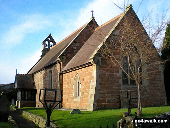 Walk sh148 Lee Brockhurst from Weston - Lee Brockhurst Church, 