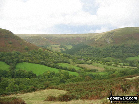 Hay Bluff, Black Mountain and The Offa's Dyke path from Capel-y-ffin