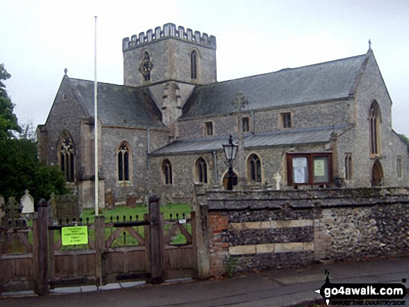 Walk wi154 Wilton Windmill and Haw Wood from Great Bedwyn - Great Bedwyn Church