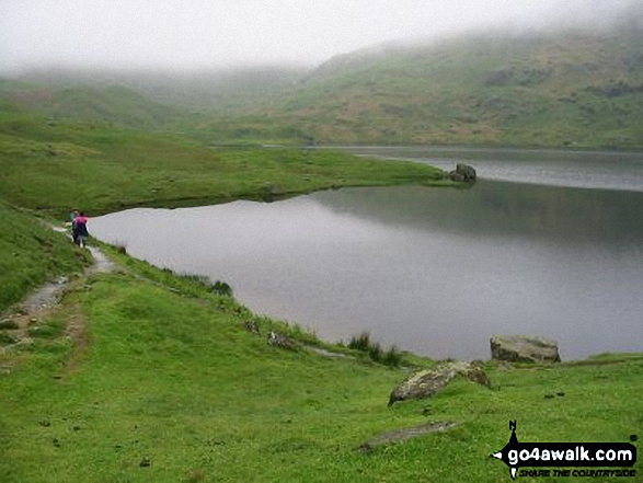 Walk c195 Castle How and Blea Rigg from Grasmere - Easedale Tarn nr Grasmere