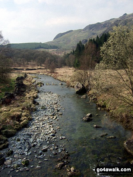 Walk c262 Dunnerdale Forest from Seathwaite (Duddon Valley) - The River Duddon at Birks Bridge