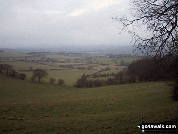 Walk sh144 View Edge (Weo Edge) and Brandhill Gutter from Craven Arms - Shropshire from near View Edge (Weo Edge)