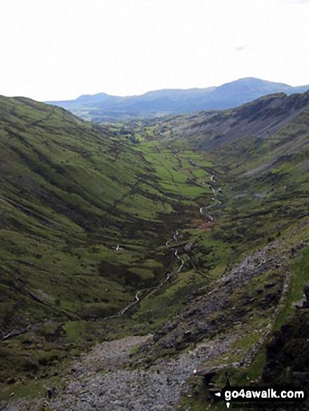 Walk gw163 Cnicht from Nantgwynant - Cwm Croesor from Clogwyn Brith