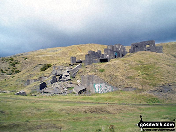 Ruins on the summit of Titterstone Clee Hill