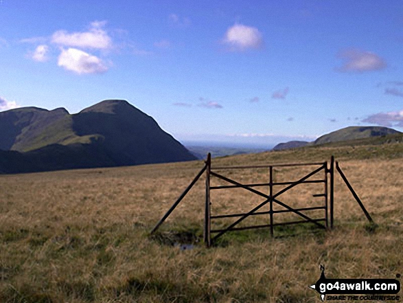 Walk c338 Great Gable and Kirk Fell from Honister Hause - Gate on Brandreth