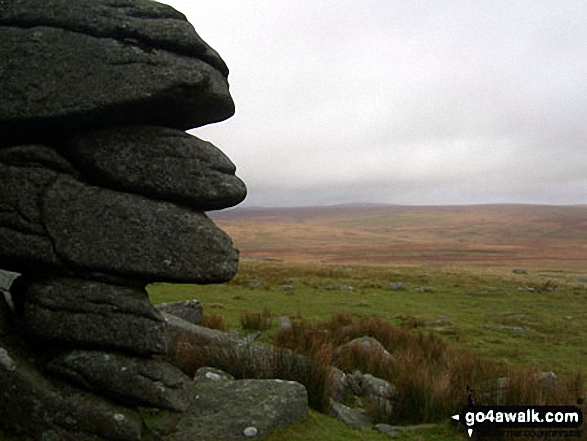 Walk de135 Great Mis Tor and Great Staple Tor from Merrivale - Great Mis Tor