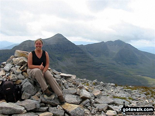 Me on Beinn Eighe (Ruadh-stac Mor) in The Achnashellach and Torridon Hills Highland Scotland