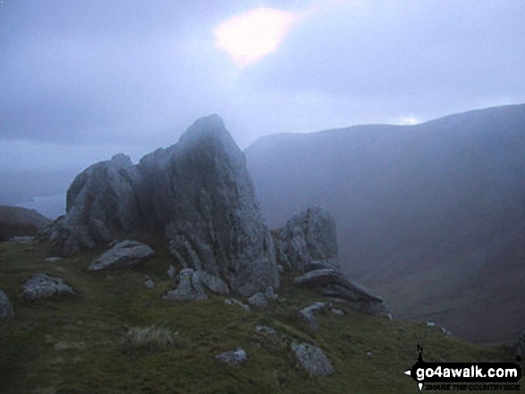 Walk c112 Bonscale Pike and Wether Hill from Howtown - Steel Knotts (Pikeawassa) summit