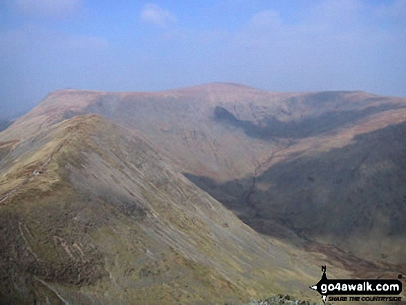 Froswick (front), Thornthwaite Crag and High Street from Ill Bell