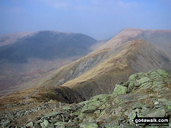 Walk c332 The Hagg Gill Round from Troutbeck - Froswick (right) and Red Screes (back) from Ill Bell