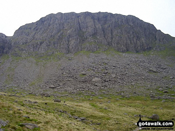 Walk c241 Great Gable and Honister Pass from Seatoller (Borrowdale) - Great Gable from Moses' Trod