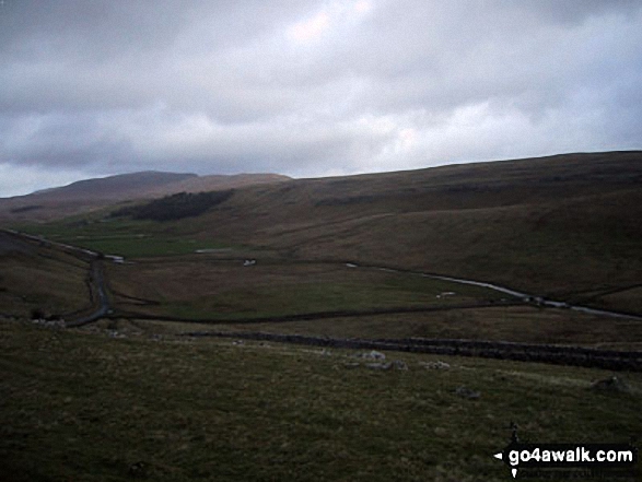 Walk ny116 Gragareth and Green Hill from Ingleton - Whernside from Tow Scar Trig Point