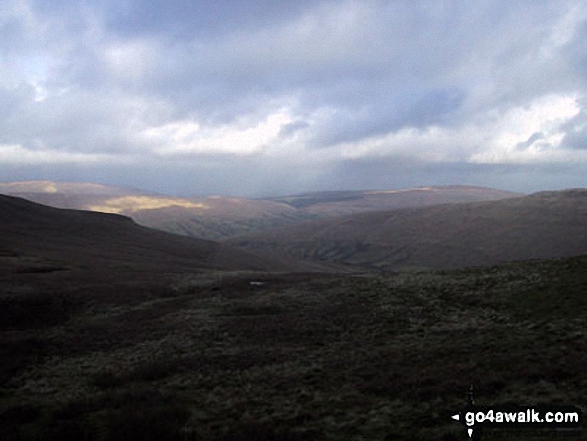 Walk ny116 Gragareth and Green Hill from Ingleton - Kingsdale and Ingleton from Gragareth