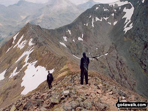 Walk h137 Ben Nevis and Carn Mor Dearg from Achintee, Fort William - The Carn Mor Dearg (CMD) Arête