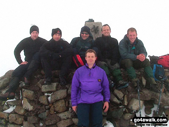 myself and friends on Ben Nevis in  Highland Scotland