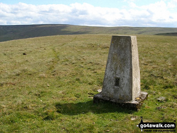 Trig Point on the northern end of the Black Hill (Westernhope Moor) ridge 