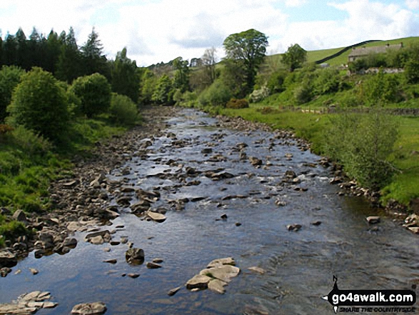 Walk du104 Elephant Trees from Wolsingham - The River Wear in Weardale