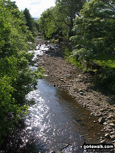 Walk du110 Collier Law from Frosterley - The River Wear in Weardale