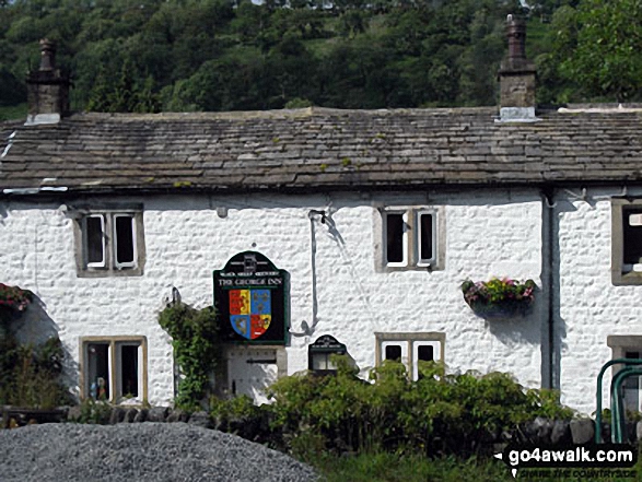 Walk ny207 Yockenthwaite Moor from Buckden - The George Inn, Hubberholme