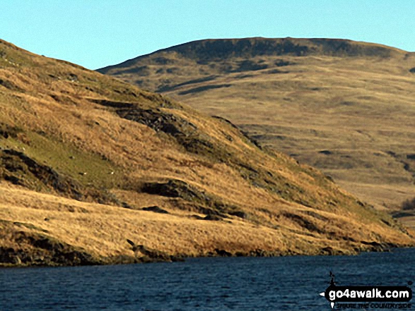 Pen Pumlumon Fawr (Plynlimon) from Nant-y-moch Reservoir 