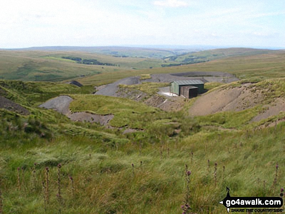 Carrshield Moor from the hut at the head of Bridge Cleugh 